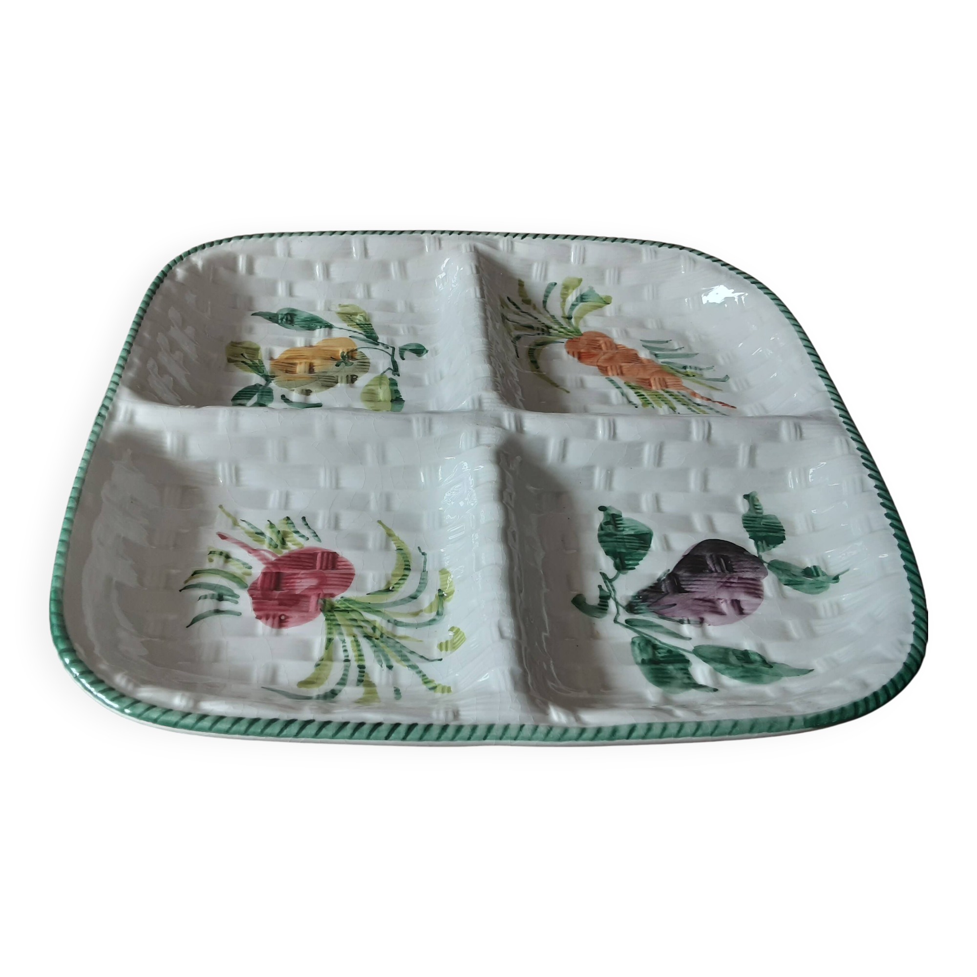 Italian slip compartment dish