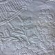 19th bed top in cotton piqué marked MC