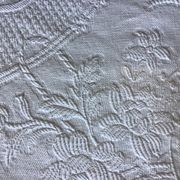 19th bed top in cotton piqué marked MC