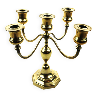 Golden 5-arm candlestick