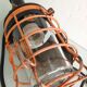 Vintage orange atrow workshop light with duralex glass