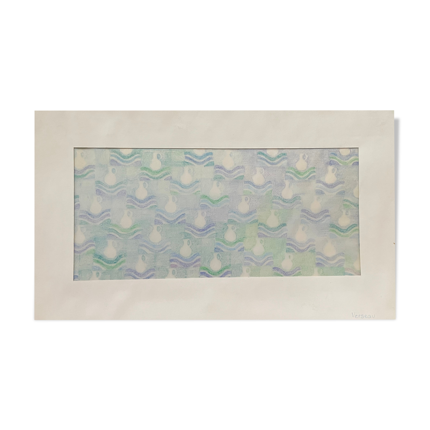 Painting drawing original work for illustration astrological sign Aquarius