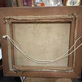 Canvas painting signed Le retourneur