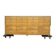 Shop counter made of birch and oak with twenty drawers, 1940s.