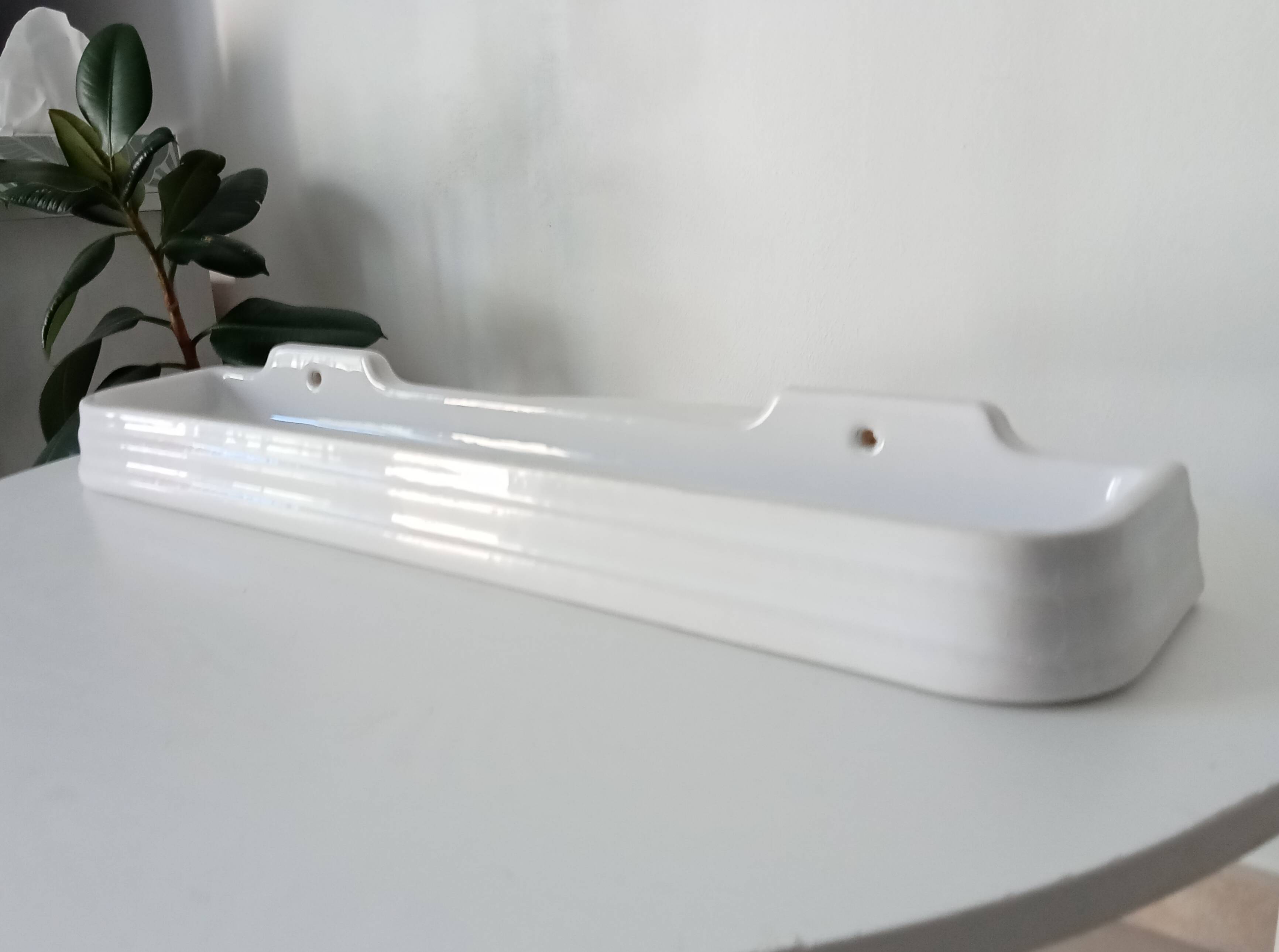 50s Art Deco Bathroom Wall Shelf