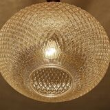 Vintage Scandinavian Glass Pendant Light