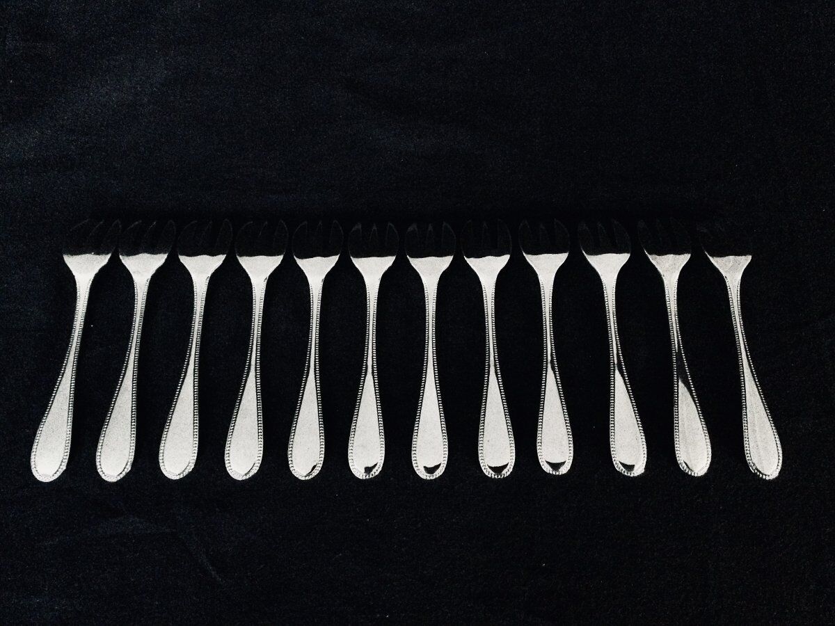 12 pearl oyster forks