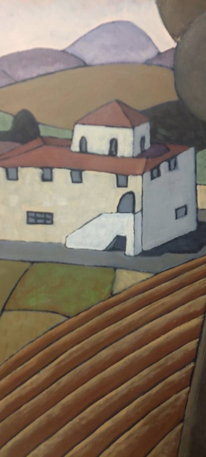 Oil painting on canvas landscape Prayer (1924) 80 x 60 cm