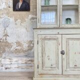 Furniture two body showcase, around 1900.