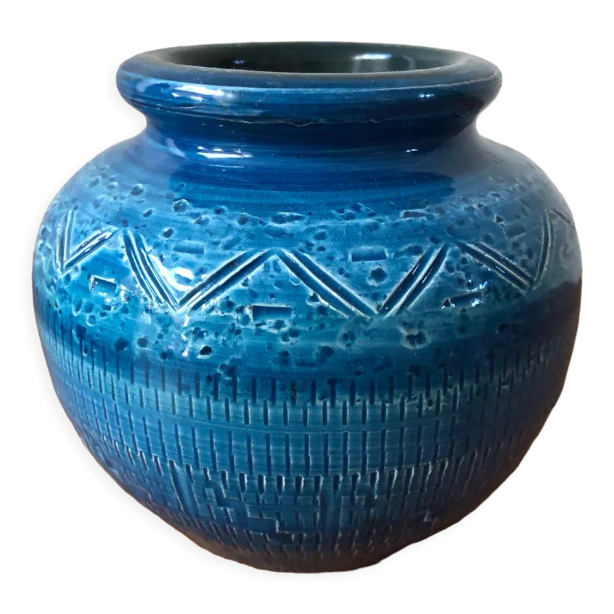 Round vase Aldo Londi Bitossi