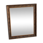 Antique mirror in wood and stucco