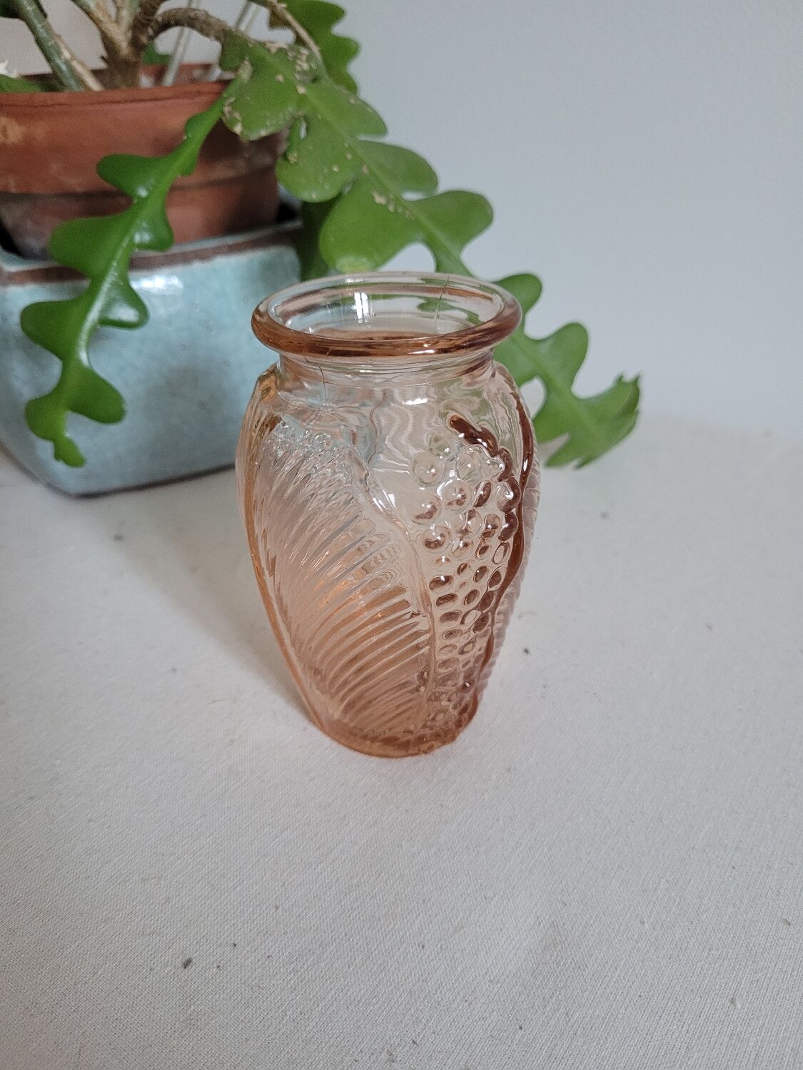 Small pink bulb vase
