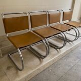 Set of 4 MR chairs by Mies Van der Rohe for Knoll