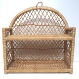 Vintage rattan shelf