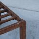 French mid-century wooden luggage racks