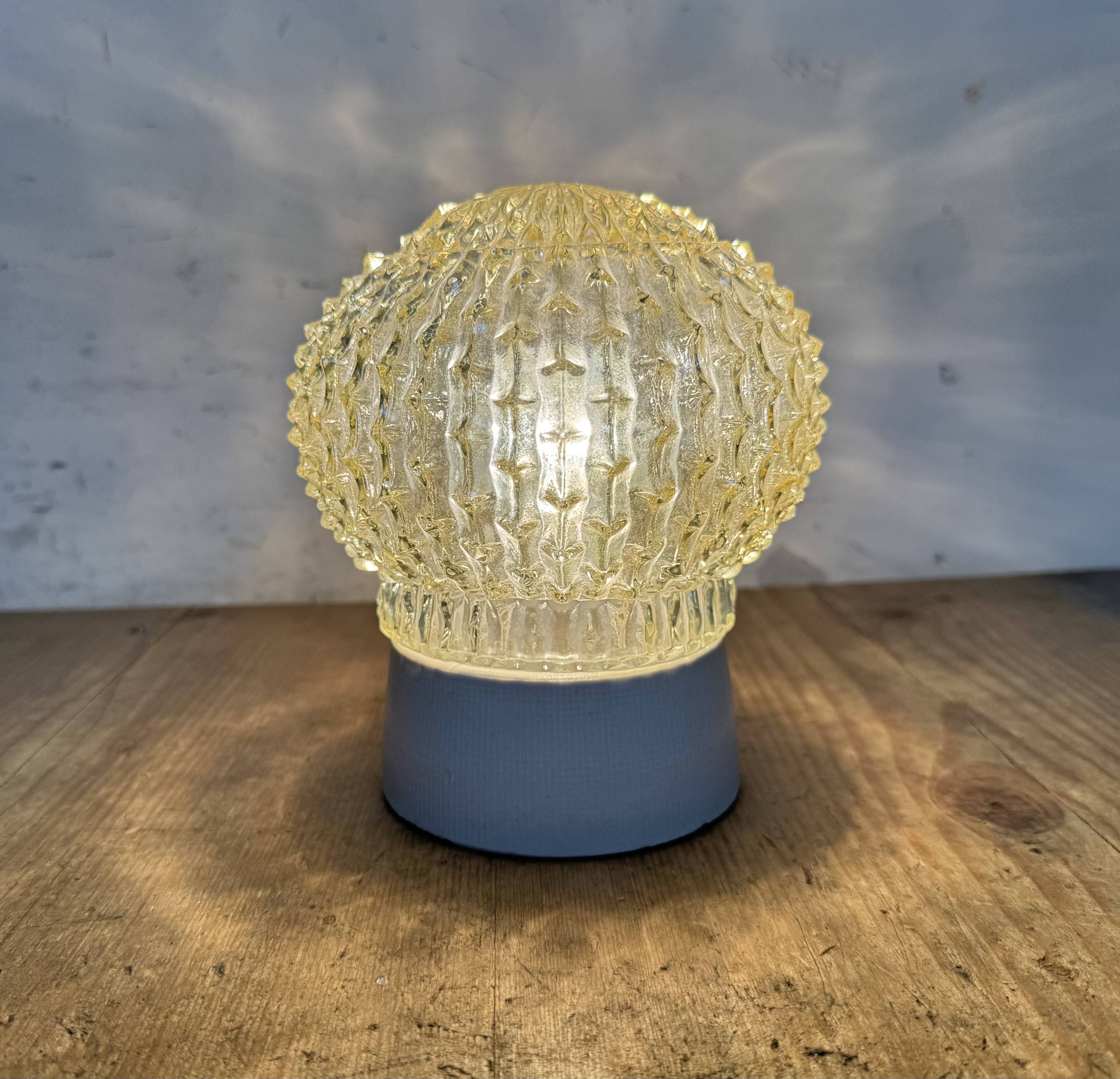 Vintage White Porcelain Ceiling Light, 1970s