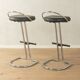 Timeless Bauhaus-style stool set, 1980s