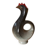 Rooster vase in the style of Bruno Dose
