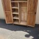 Armoire parisienne 2 portes décapee 1950