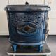Vintage "Le Non Pareil" cast iron blue enamel pan – Upcycled to bioethanol