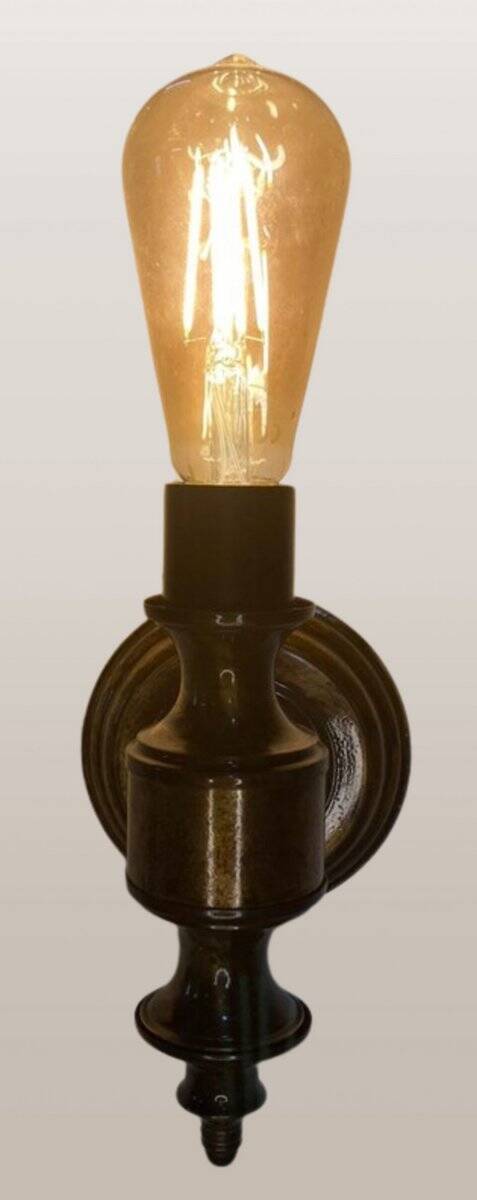 Lámpara de pared vintage de latón dorado, años 60