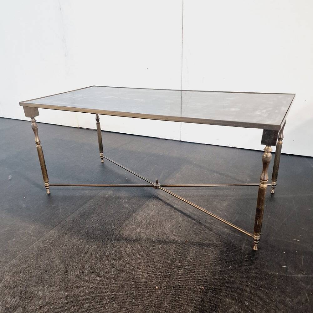 Vintage Eglomise Glass Coffee Table