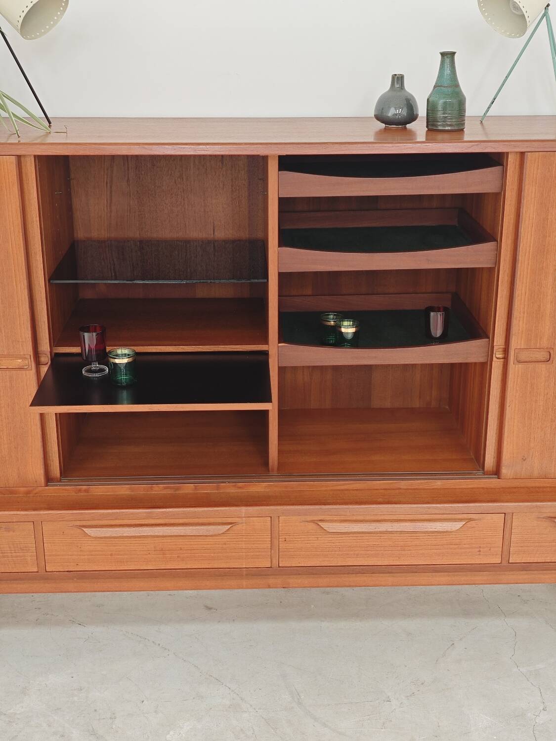 High enfilade by Johannes Andersen by Bordum & Nielsen, Samcom teak