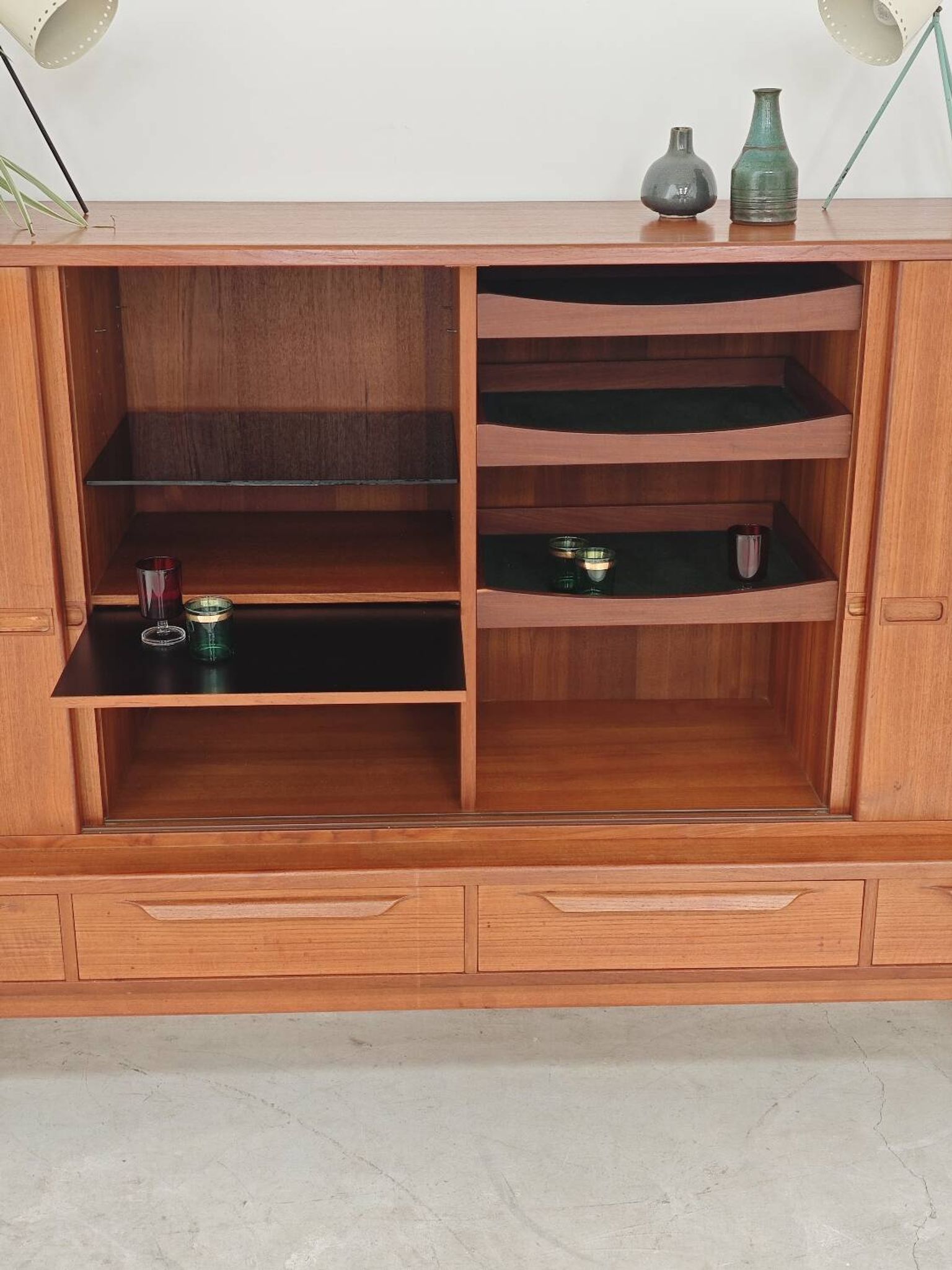 High enfilade by Johannes Andersen by Bordum & Nielsen, Samcom teak