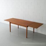 Dining table in teak by Henning Kjaernulf for Vejle Stole Møbelfabrik, Denmark, c. 1960s