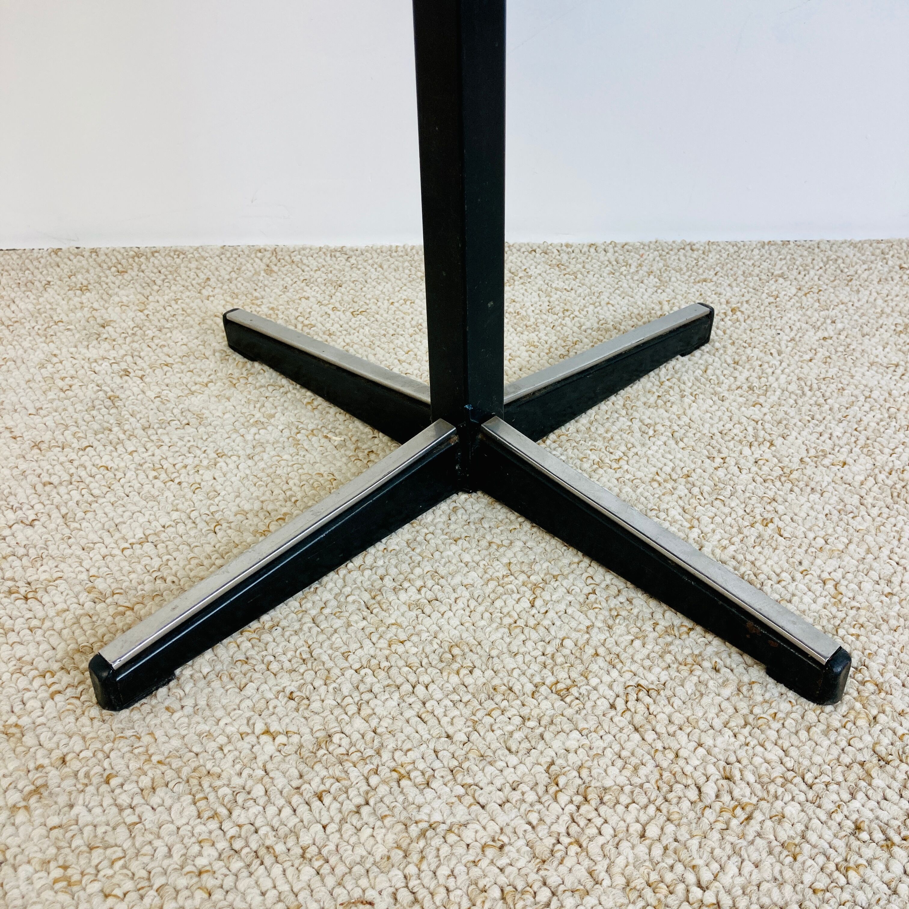 Office children's chair, wooden and metal, 70s