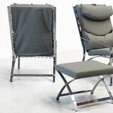 Elegant chrome lounge chairs
