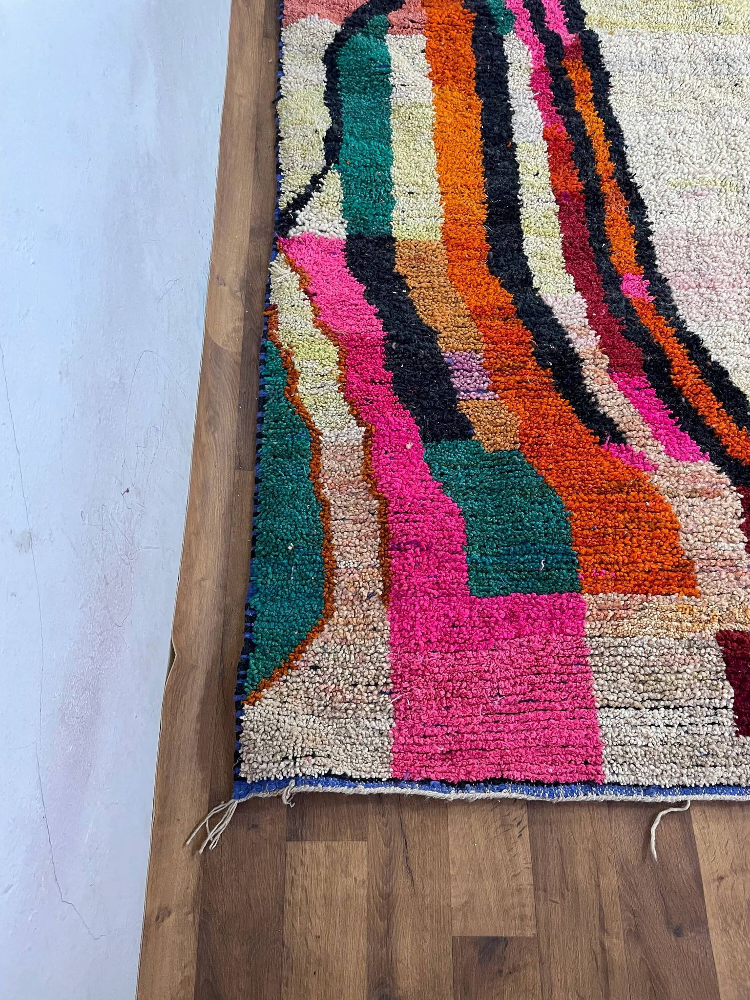 Berber rug in natural wool 2.5x1.5 m