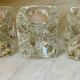 "Ice Cube" candle holders in solid glass attributed to Peill & Putzler - All