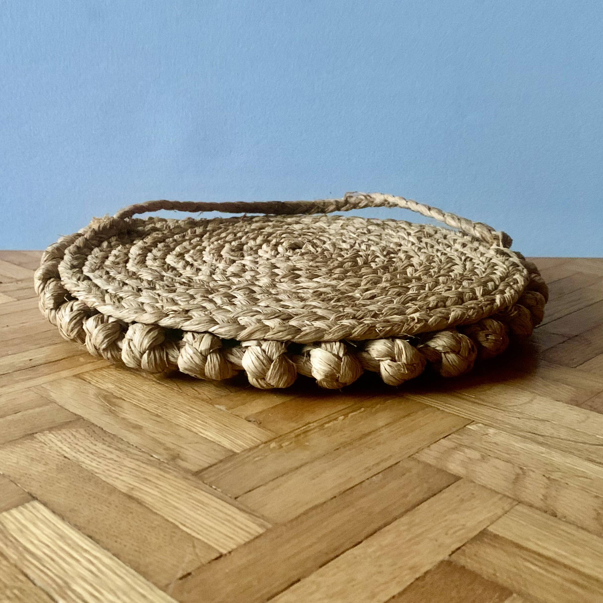 Round rope mirror from the 70s
