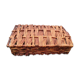 70s woven wicker box
