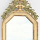 Painted wooden mirror 85 X 49 cm