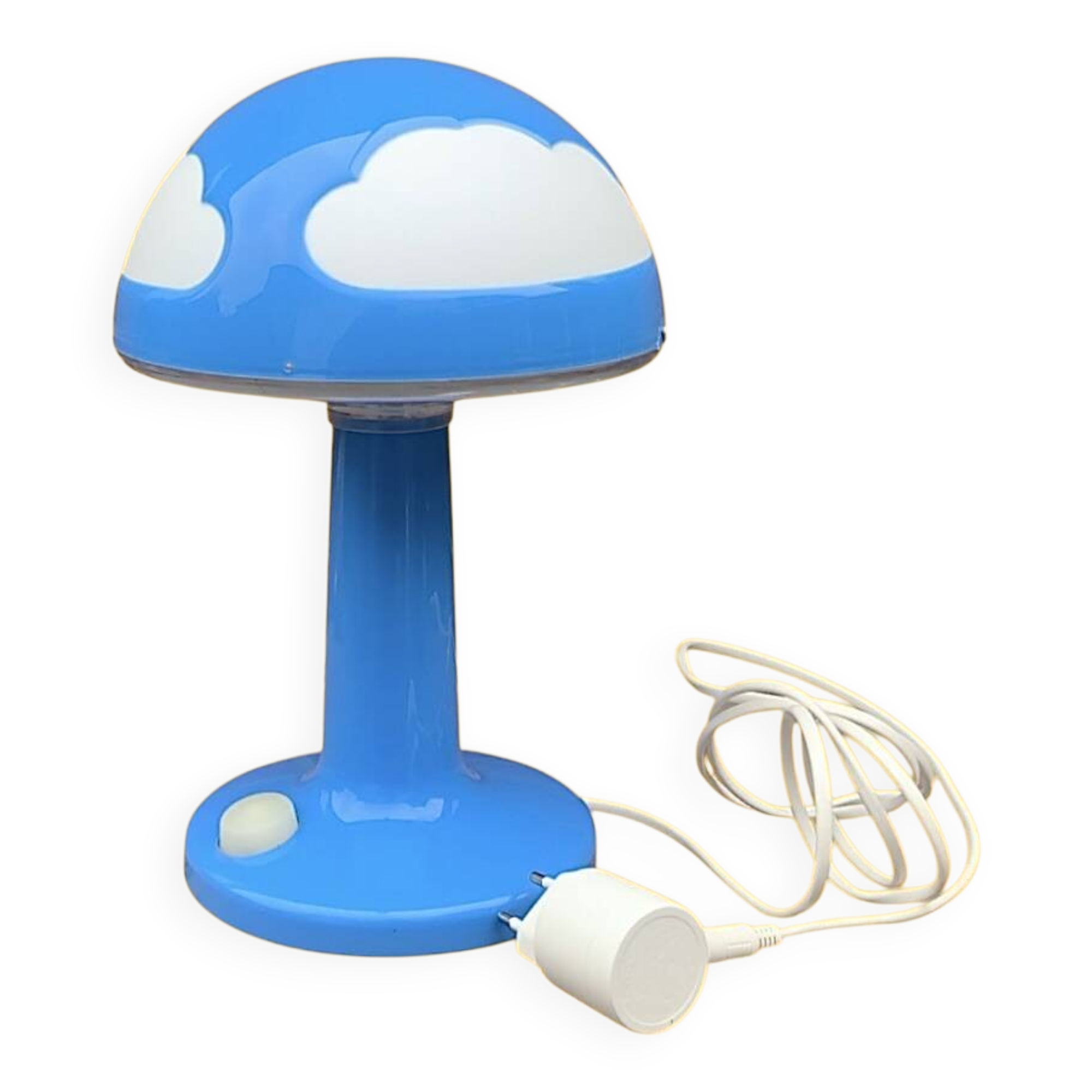 Vintage Skojig Ikea Mushroom Lamp – Cloud Blue – 90s