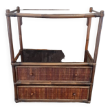 Rattan shelf