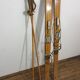 Old pair of wooden skis - vintage sport