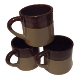 Set of 3 stoneware mugs