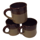Lot de 3  tasses en grès