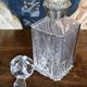 Antique cut crystal carafe – Silver mount / Art Deco period
