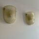 Pair of vintage murano wall lights, zonca italy 1970