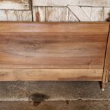 Low walnut headboard