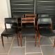 6 vintage mismatched Scandinavian teak chairs