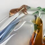Art glass bowl by F. Zemek for Mstisov Glassworks, Rhapsody collection, Czechoslovakia 1950's