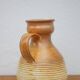 Vintage glazed terracotta pitcher, vintage carafe, jug