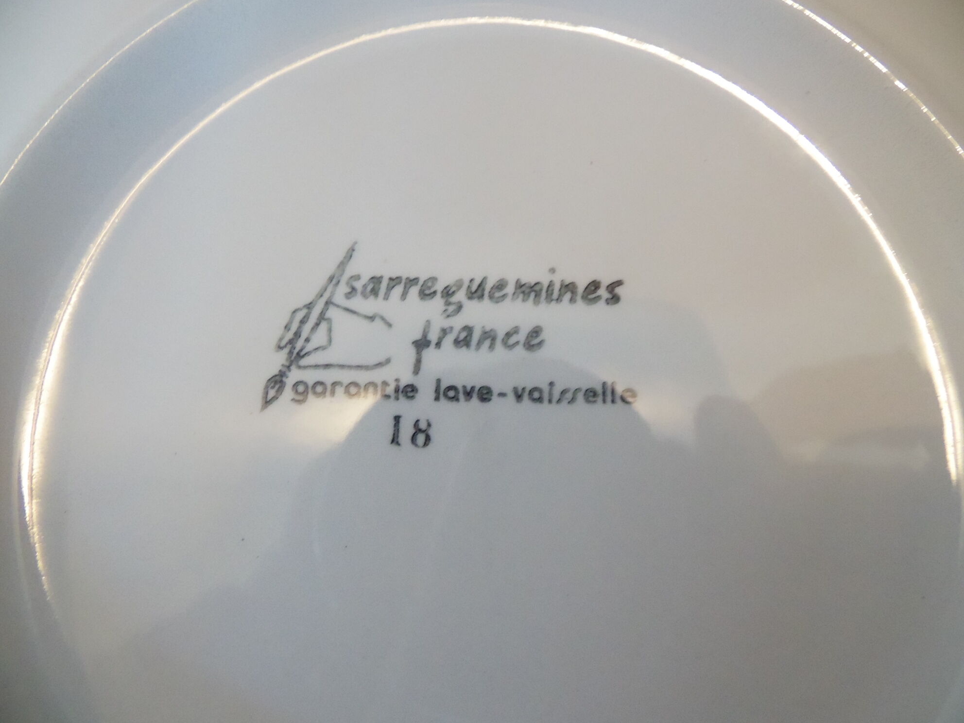 6 flat plates Sarreguemines