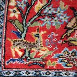 Tapis vintage fait main Tabriz persan 46cm x 54cm (1950s)
