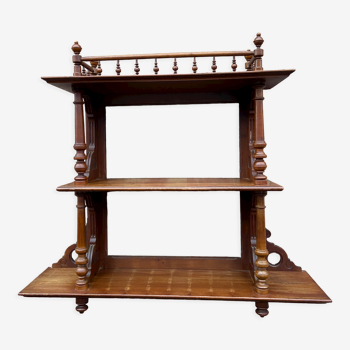 Mahogany wood shelf, late 19th, Napoleon III style